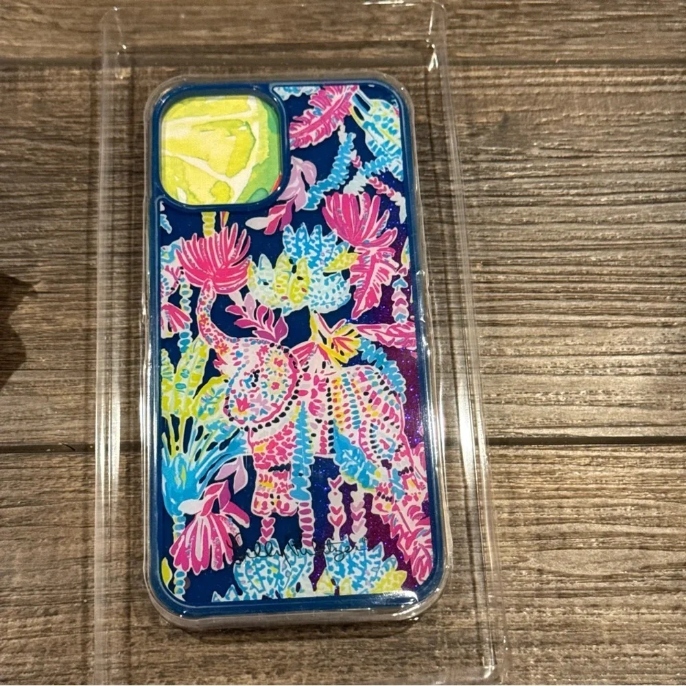 Lilly Pulitzer NEW Cover Case For iPhone 12 Pro Max Pink Glitter Elephant NIB